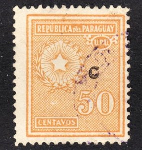 Paraguay Scott L13 F+ used.  FREE...