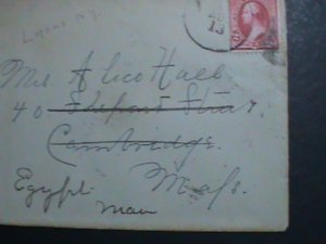 ​UNITED STATES-1894 SC#249 129 YEARS OLD-WASHINGTON COVER-FANCY CANCEL VF RARE