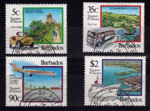 Barbados Scott 830-833 Used CTO Tourism set