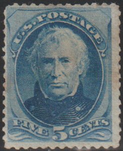 US #179 SCV $700.00 F/VF mint hinged, a nice stamp with terrific color and fr...