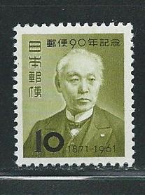 Japan 727 1961 Maeshima single MNH