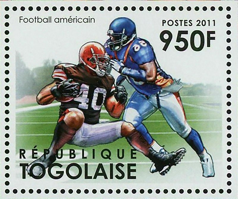 American Football Stamp Sport Cheerleader Field Souvenir Sheet MNH #4361-4363 