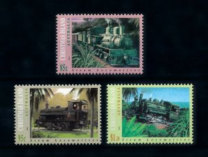 [100674] Christmas Islands 1994 Steam Locs Trains Railways    MNH