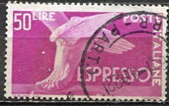 Italy; 1955: Sc. # E32 O/Used Single Stamp​