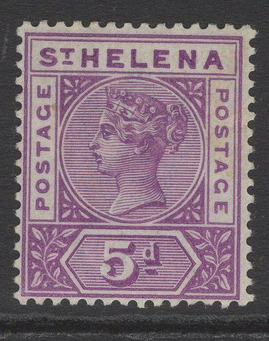 ST.HELENA SG51 1896 5d MAUVE MTD MINT