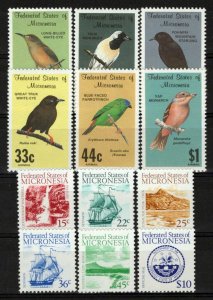 Micronesia 31-39, C34-C36 MNH Birds Ships Waterfalls Nature ZAYIX 0124S0209M