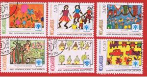 Mozambique #631-635 VF used  Drawings Free S/H