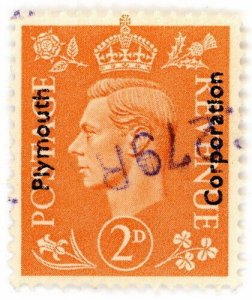 (I.B) George VI Commercial Overprint : Plymouth Corporation