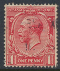 GB  SG 357 Used  Bright Scarlet   -  1912   SC# 160 see scans