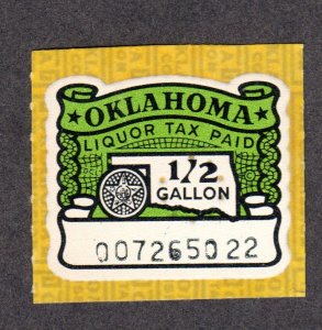 Oklahoma State Revenue, Liquor SRS # L8 MNH Lot 230719 -01