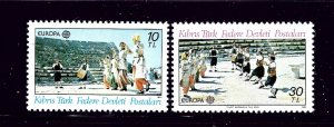 Turkish Republic of Northern Cyprus 98-99 MNH 1981 Europa      (P91)