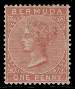 BERMUDA QV SG22, 1d dull rose, M MINT. Cat £170.