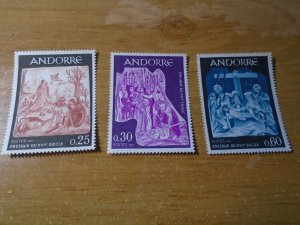 Andorra  French  #  178-80  MNH