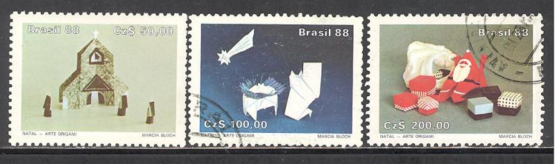 Brazil 2153-2155 used SCV $ 0.80