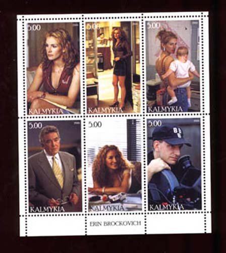 008735 ERIN BROCKOVICH set 6 stamps KALMYKIA MNH8735