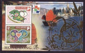 Singapore-Sc#919-20,920b,921,b,c- id8-unused NH set + 4 sheets-Chinese New Year
