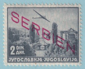 SERBIA - GERMAN OCCUPATION 2NC3 AIRMAIL  MINT HINGED OG * VERY FINE! - TCL