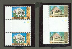 Kiribati #O10-O11  Multiple (Flowers)