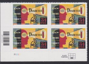 3503 Diabetes Awareness Plate Block MNH