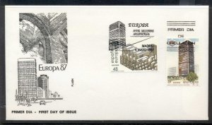 Spain 1987 Europa Architecture FDC