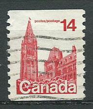 Canada SG 874c  coil stamp  Used perf 10