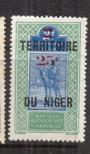 French Niger 1921 Early Issue Fine Mint Hinged 25c. Optd Surcharged NW-231117