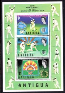 Antigua 299a Cricket Souvenir Sheet MNH VF