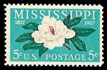 PCBstamps     US #1337 5c Mississippi Statehood, MNH, (29)