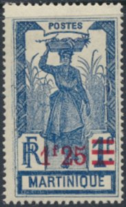 Martinique    SC# 124  MNH   see details & scans