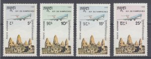 Cambodia Sc C59-C62 MNH. 1986 Temples, complete set, fresh, bright, VF.