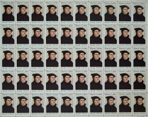 Scott 2065 MARTIN LUTHER Sheet of 50 US 20¢ Stamps MNH 1983