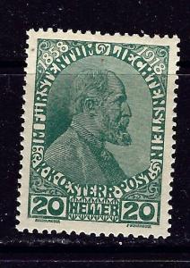 Liechtenstein 10 MH 1918 issue