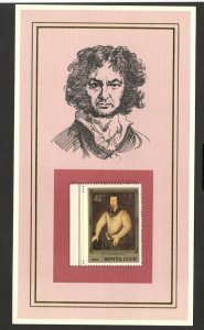 PAINTER-ART-RUSSIA STAMP-CARD-FRANCISCO GOYA-QUALITY AS IN THE PICTURE