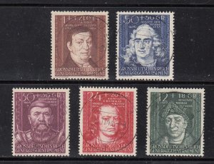 Poland Scott #NB36-NB40 Used