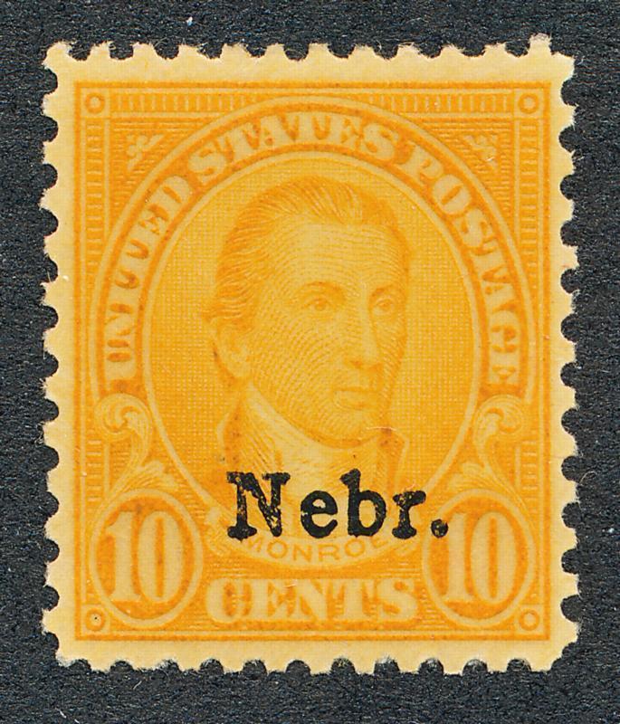 UNITED STATES 679 MINT VF LH, 10c NEBRASKA