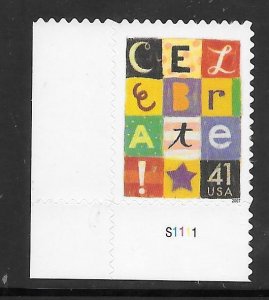#4196 MNH Plate # Single