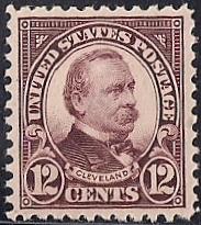 564 12 cent Cleveland, Brown V. mint OG NH EGRADED XF94 XXF