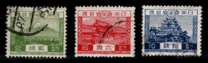 JAPAN  Scott 194-196 Used short stamp set