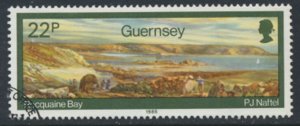 Guernsey  SG 357  SC# 322 Paintings First Day of issue cancel see scan