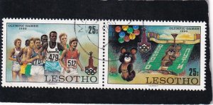 Lesotho   #    294&296    used pair