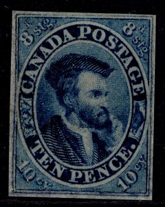 CANADA - Colony of Canada QV SG15, 10d blue to deep blue, UNUSED. Cat £14000.