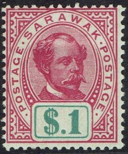 SARAWAK 1899 RAJA BROOKE $1