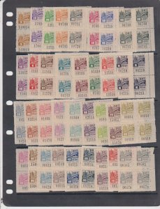 Argentina,Cordoba Forbin 15//304 1897-1913 Documentary Revenues,34 Diff Blk of 4