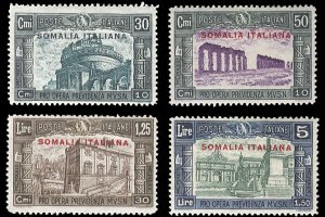 Italian Colonies, Somalia #B29-32 (Sass.140-43) Cat€180, 1930 National Defe...