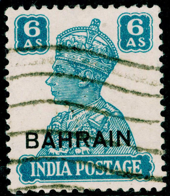 BAHRAIN SG48, 6a turquoise-green, USED. Cat £12.