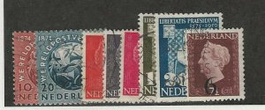 Netherlands, Postage Stamp, #323-330 Used, 1949-50