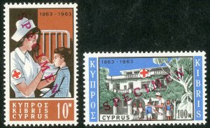 Cyprus Stamps # 227-8 MNH XF Specimen