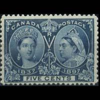 CANADA 1897 - Scott# 54 Queen 5c NH