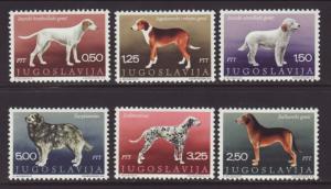 Yugoslavia 1026-1031 Dogs MNH VF