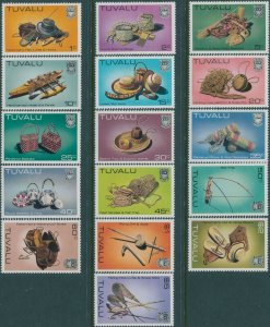 Tuvalu 1983 SG200-212 Handicrafts set MNH